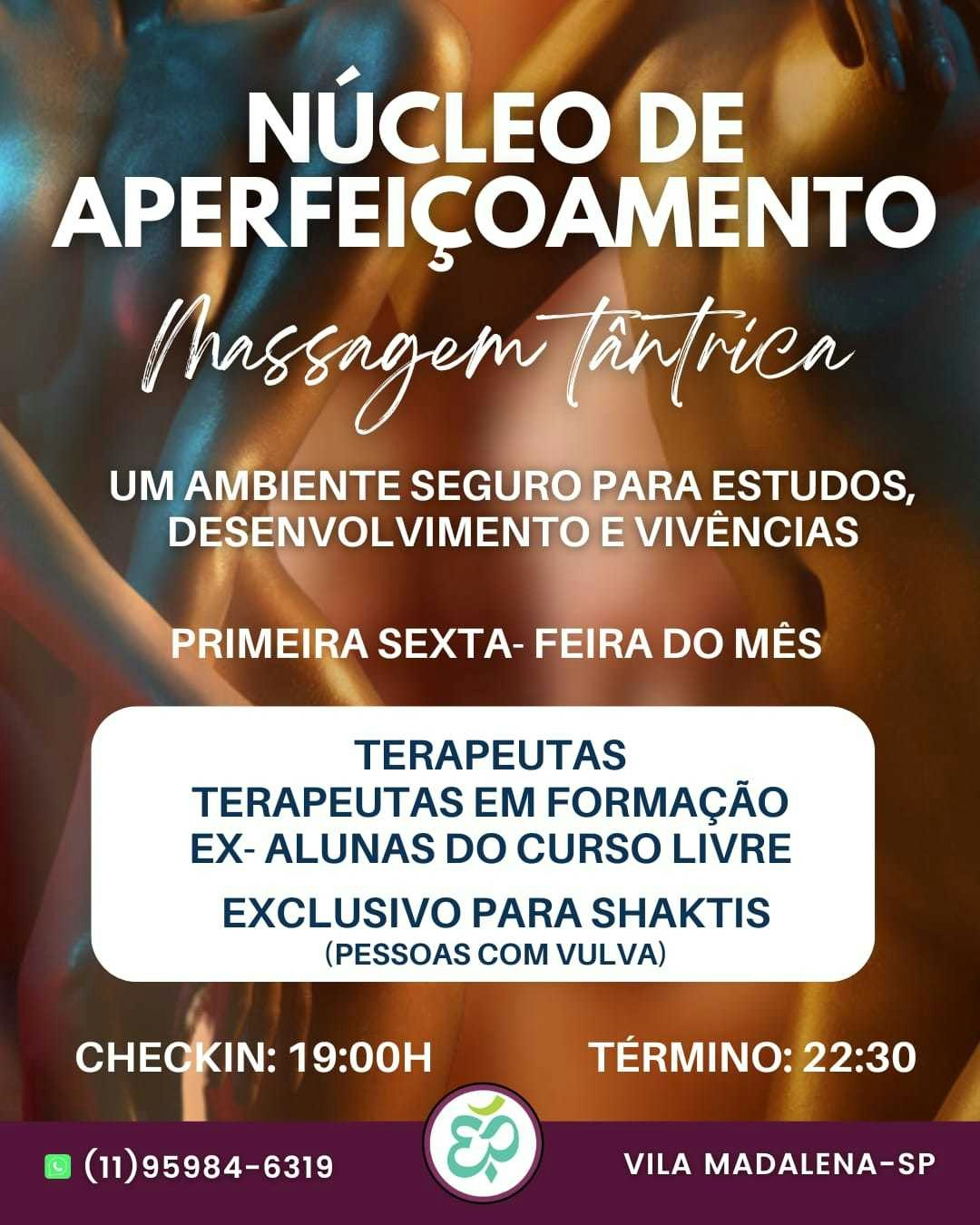 Núcleo de Aperfeiçoamento em Massagem Tântrica em Vila Madalena/SP