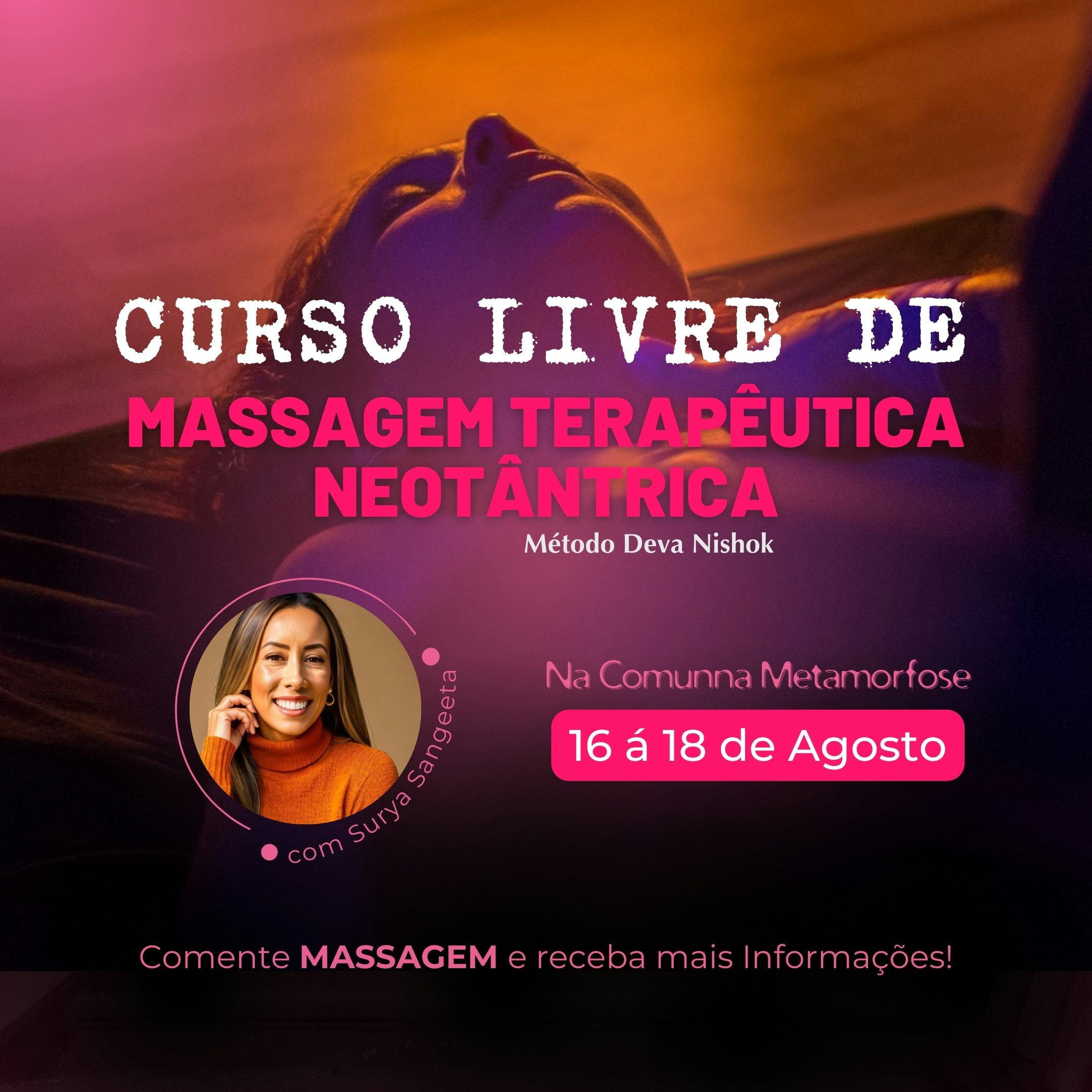 Curso de Massagem Terapêutica NeoTântrica em Itapeva/MG